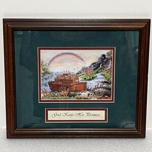 Mary Ann Vessey "Noah's Ark
Journeys End" matted framed art print
